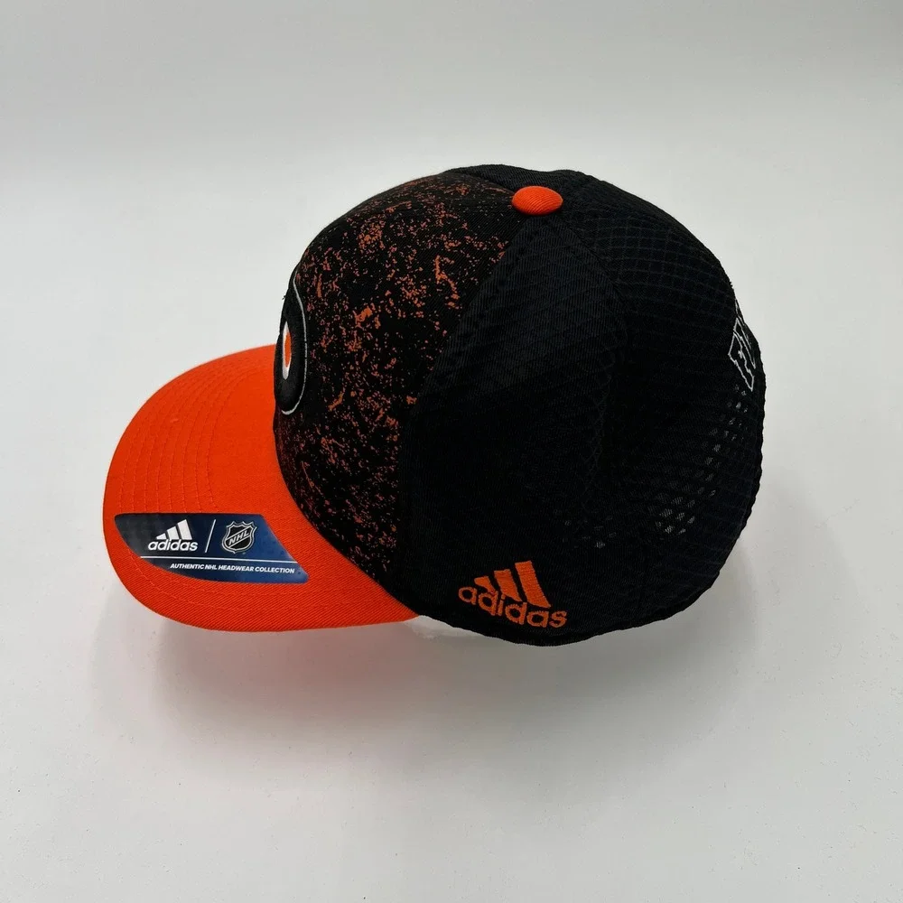Adidas Philadelphia Flyers NHL Snapback Hat‎ Black Orange Paint Splatter OSFA